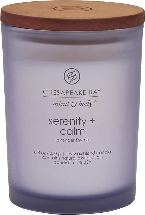 Chesapeake Bay Candle Scented Candle, Serenity + Calm (Lavender Thyme), Medium Jar | Amazon (US)