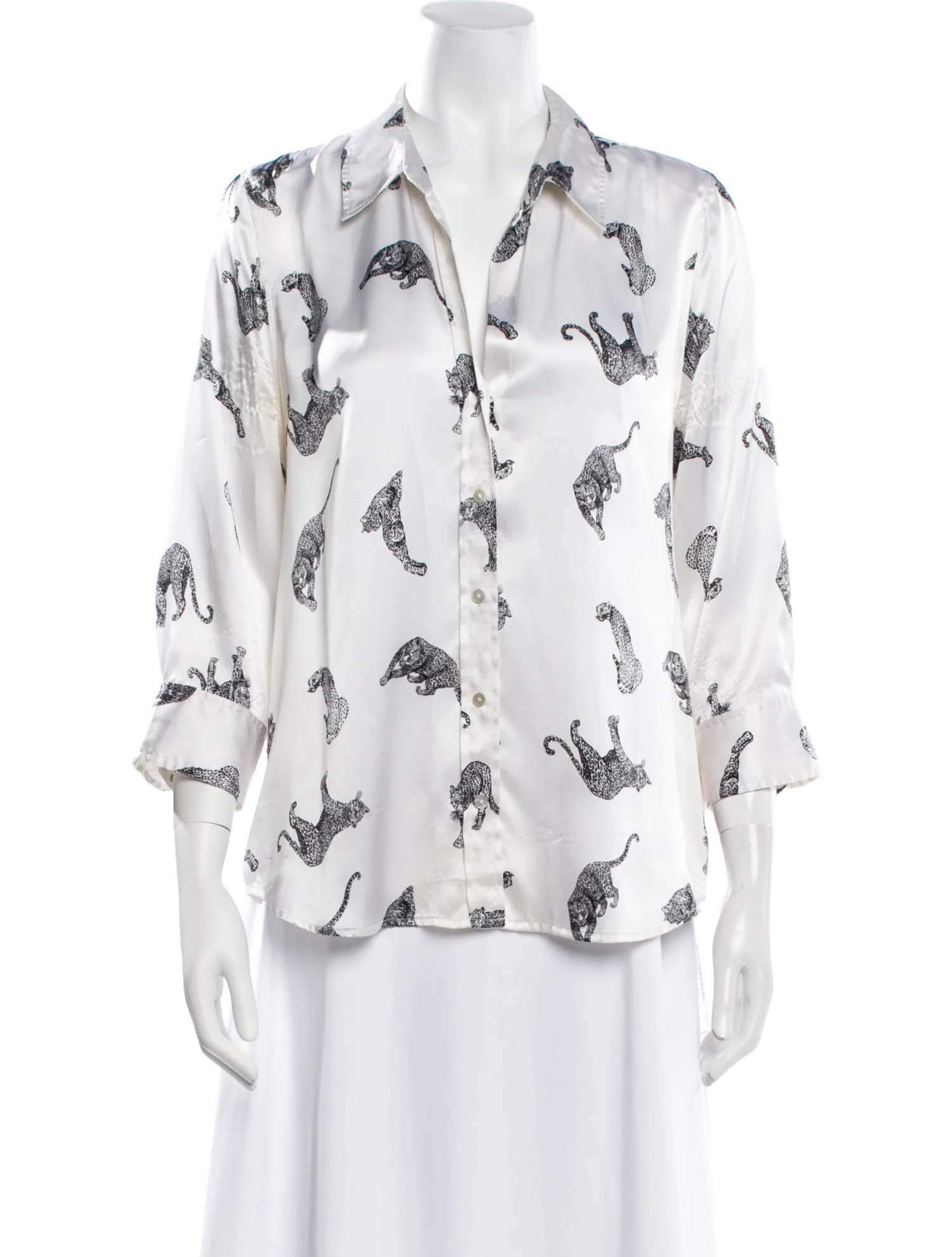 Silk Printed Button-Up Top | The RealReal