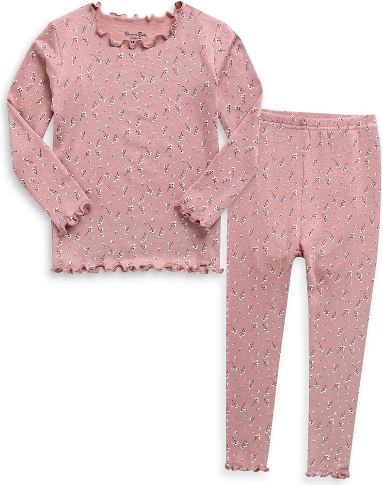 VAENAIT BABY 6M-12Y Kids Unisex Girls & Boys Soft Comfy Modal Tencel Shirring Sleepwear Pajamas 2... | Amazon (US)