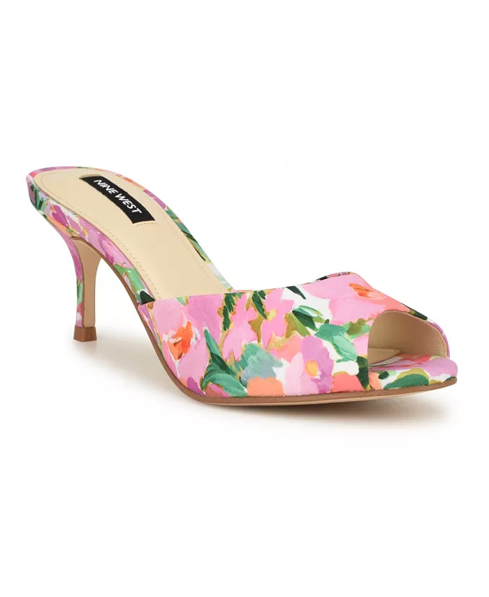 Women's Luvlie Open Toe Kitten Heel Dress Sandals | Macy's