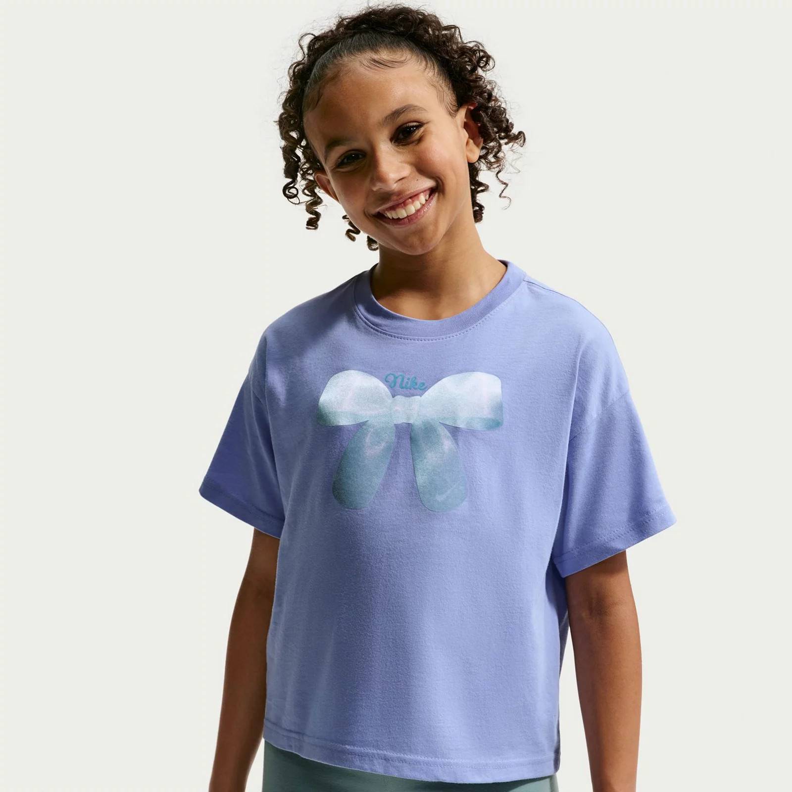 Girls 8-20 Nike Sportswear Essentials Boxy Graphic Tee, Girl's, Size: Small, Light Thistle | Kohl's