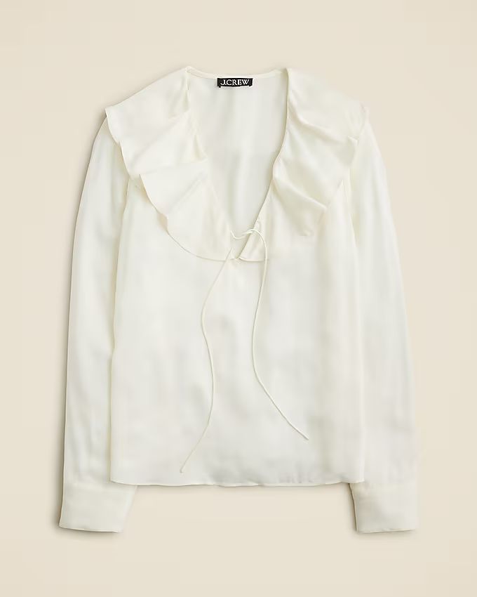 Goldie top in satin | J. Crew US