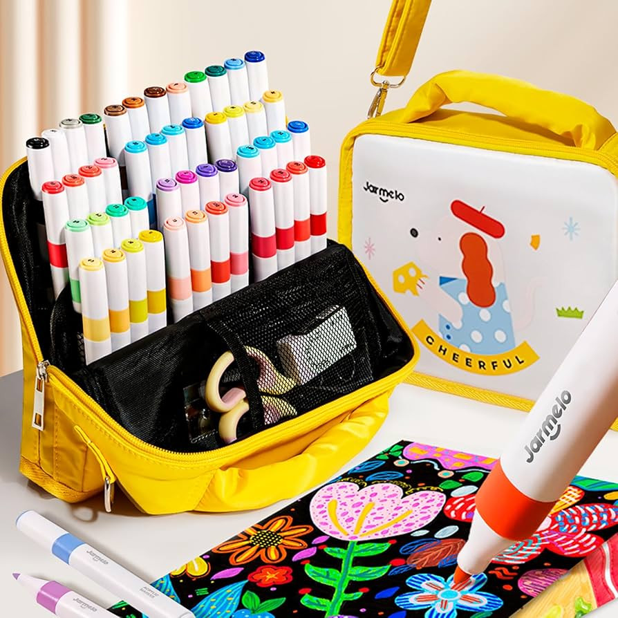 48 Colors Acrylic Markers - Ultra Soft Nib,Arts and Crafts Coloring Markers Set, Acrylic Permanen... | Amazon (US)