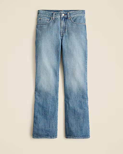 Mid-rise relaxed kickout jean | J. Crew US