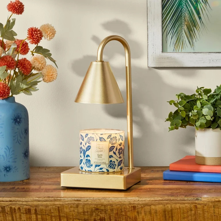 Mainstays Candle Warmer Lamp, Gold | Walmart (US)