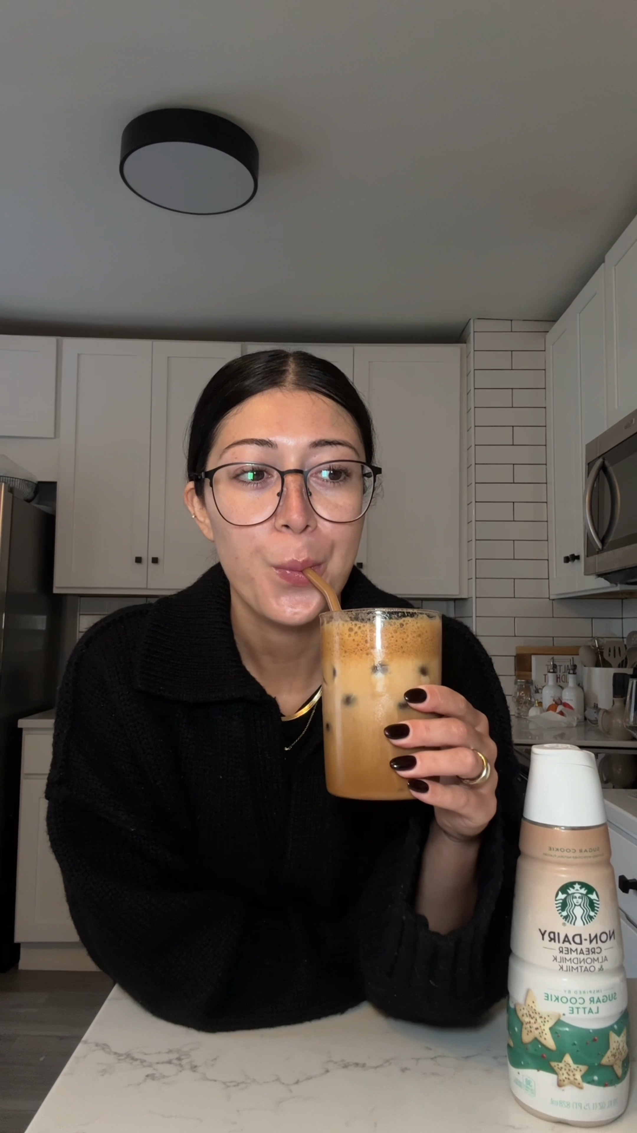 im back🧋🫶🏻 this pumpkin sugar cookie latte is UNREAL. 

@Nespresso @Nespresso USA @MALK Organics @Starbucks 

#creatorsearchinsights #pumpkinsugarcookielatte #pumpkinlatte #backfromtrip #europelatte #icedlatte #icedcoffee #espresso #nespresso 

#LTKSeasonal #LTKHalloween #LTKVideo