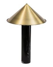 18x28 Ansley Marble Base Metal Shade Table Lamp | TJ Maxx