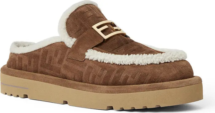 Après Chic FF Logo Genuine Shearling Lined Clog (Women) | Nordstrom