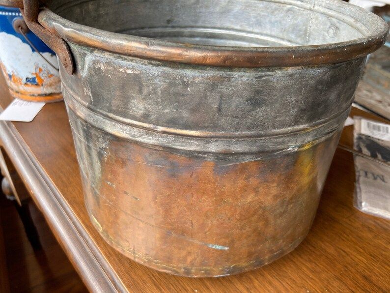 Vintage Handled Copper Bucket/Pail | Etsy (US)