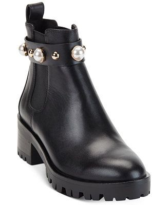 Karl Lagerfeld Paris Women's Pola Lug Sole Booties & Reviews - Booties - Shoes - Macy's | Macys (US)