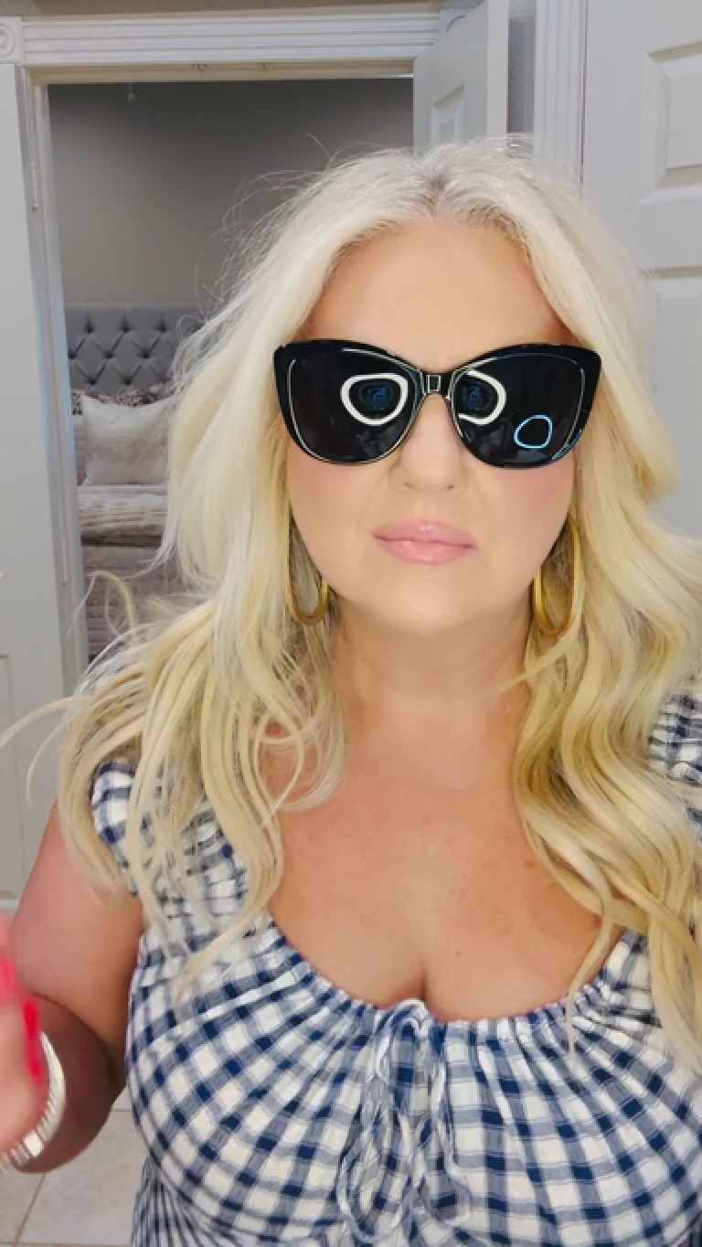 Amazon vintage square Jackie O Cat Eye sunnies! Obsessed!! ☀️ #sunnies 

#LTKSeasonal #LTKBeauty #LTKOver40