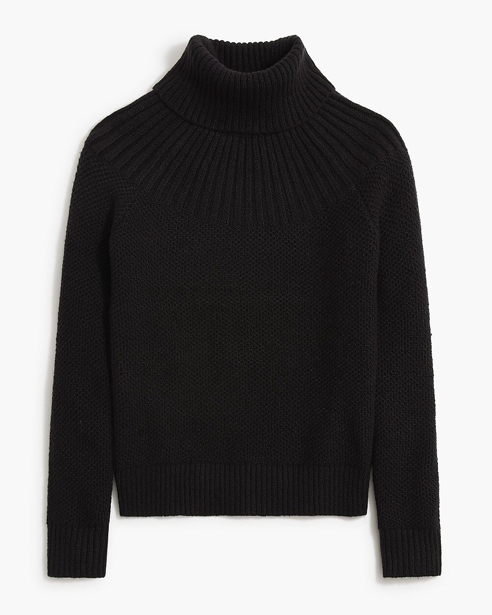 Mixed-stitch turtleneck sweater | J.Crew Factory