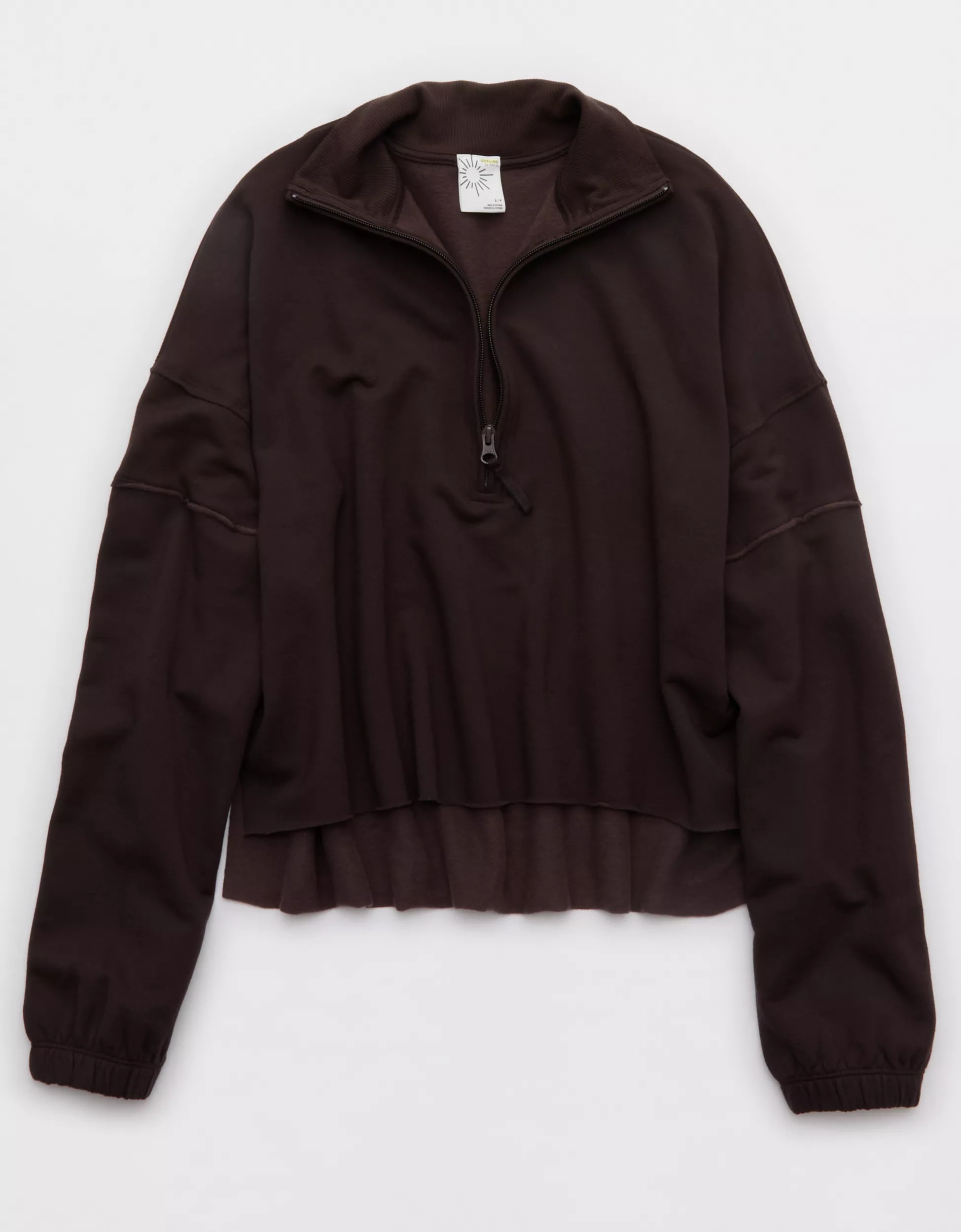 OFFLINE By Aerie OTT Seamed Quarter Zip Sweatshirt | Aerie