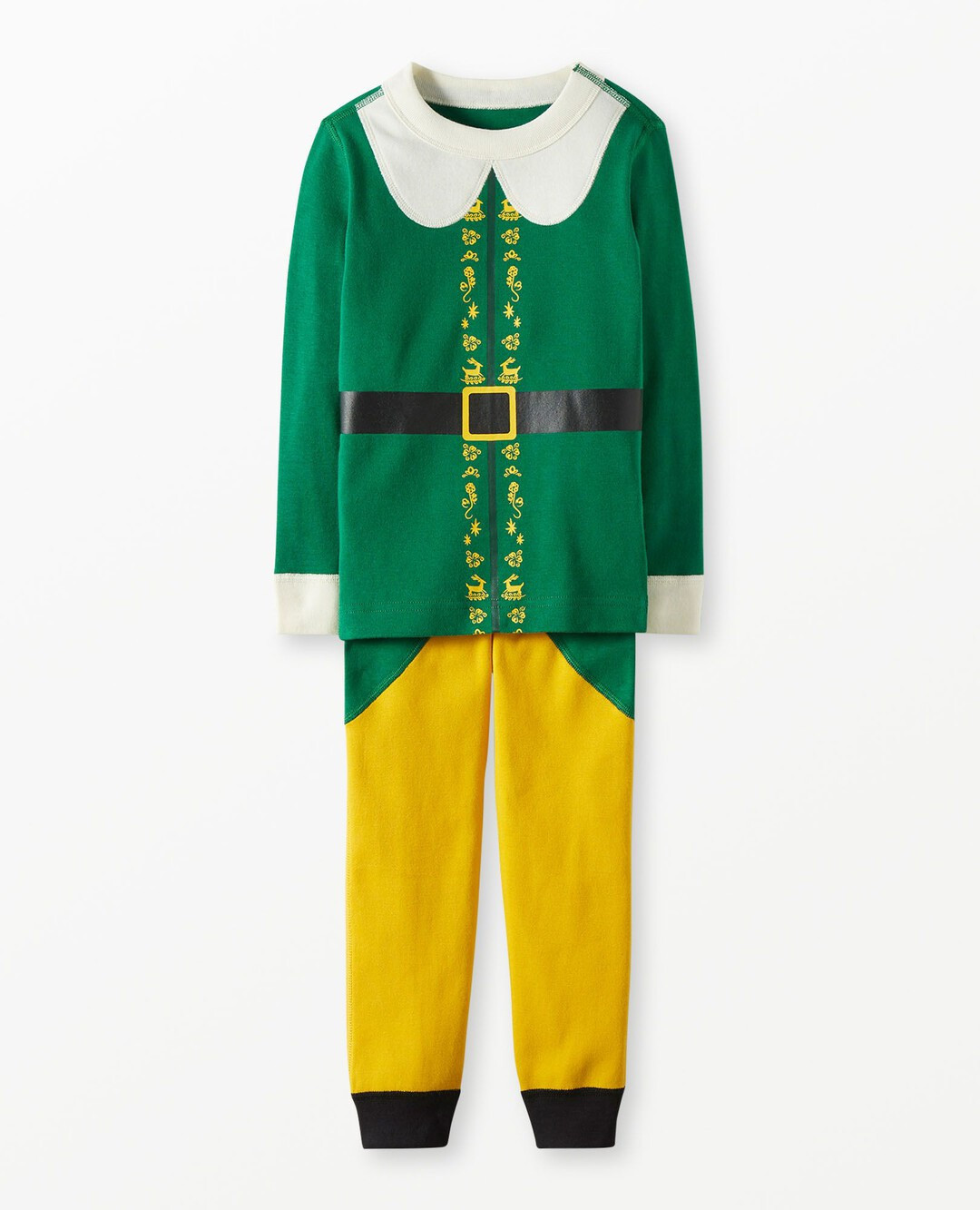 Kids Warner Bros™ Discovery Buddy the Elf Costume Long John Pajamas Set | Hanna Andersson