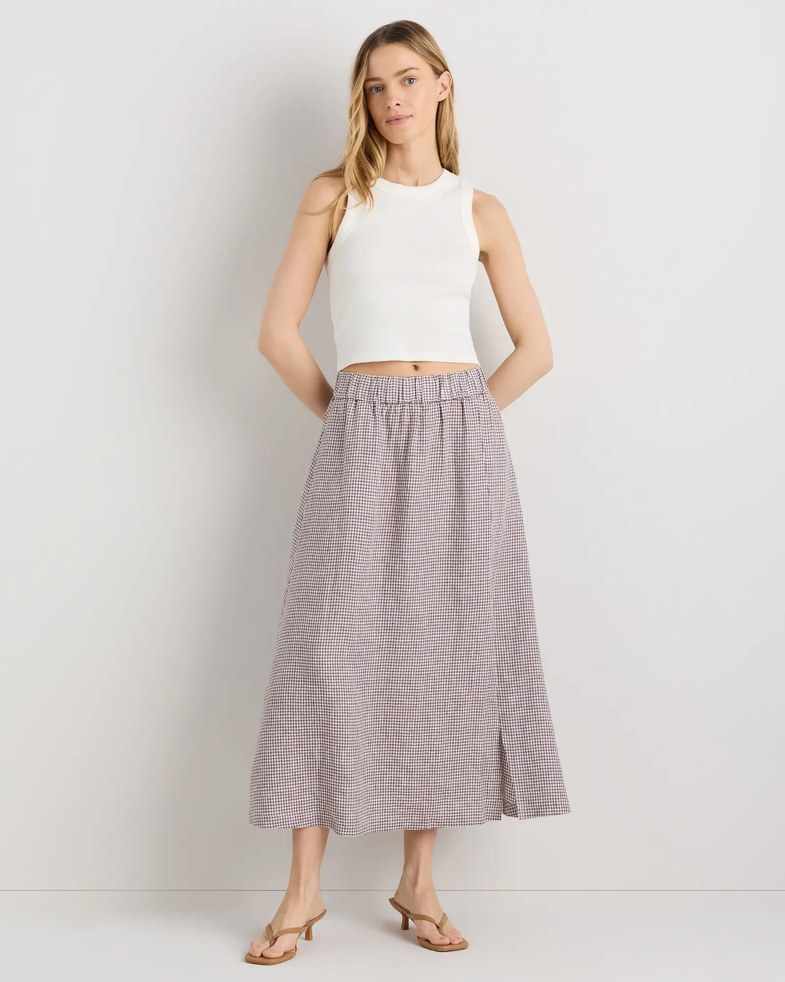 100% European Linen Maxi Skirt | Quince