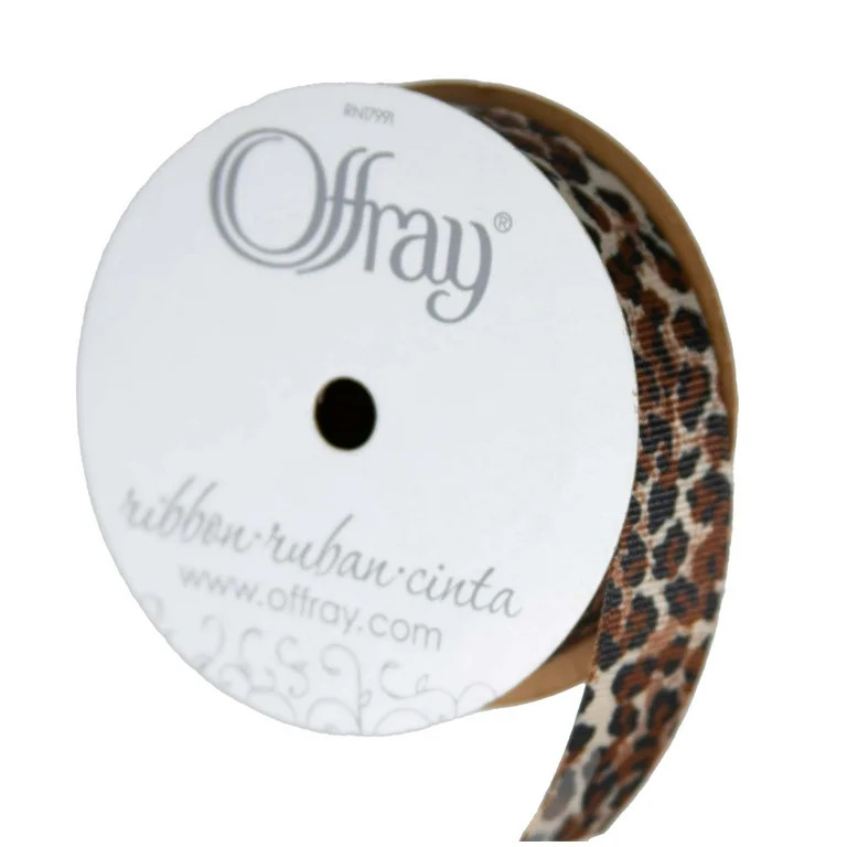 Offray Ribbon, Natural 7/8 inch Grosgrain Polyester Ribbon, 9 feet | Walmart (US)