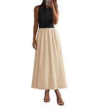 PRETTYGARDEN Women Maxi Dresses 2025 Summer Casual Sleeveless Patchwork Knit Tank Dress Flowy Bea... | Amazon (US)