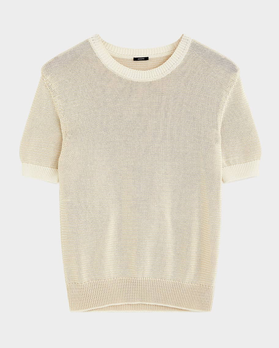 Joseph Crewneck Striped Knit Top | Neiman Marcus