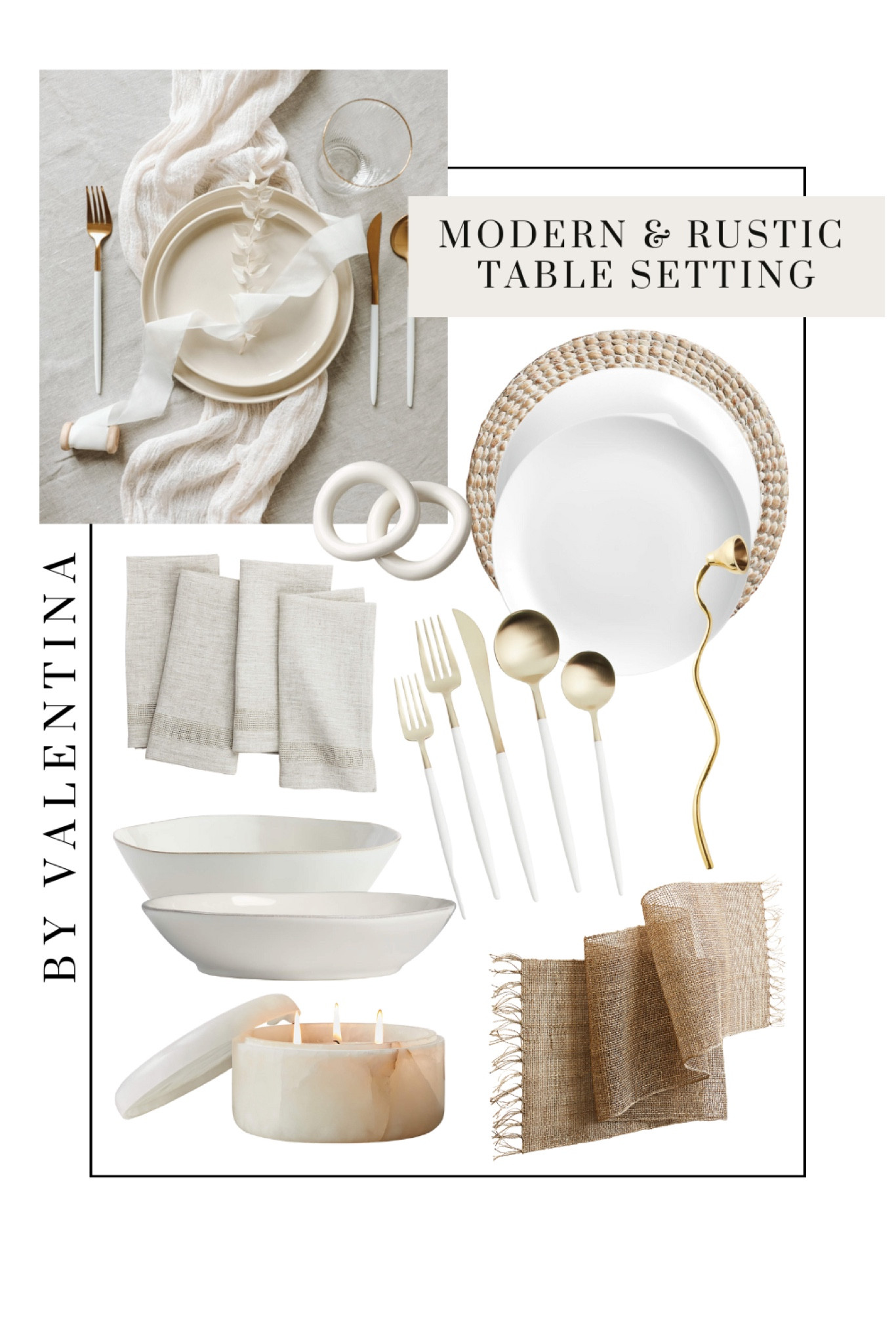 Modern and Rustic Table Setting 🤍

#LTKstyletip #LTKhome #LTKFind
