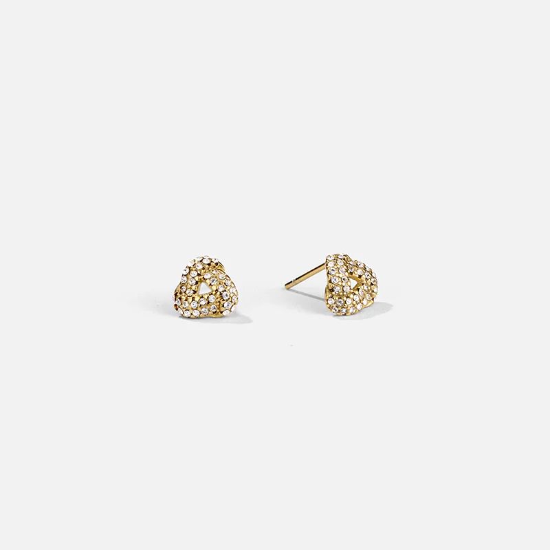 Olivia Crystal Knotted Studs | Victoria Emerson