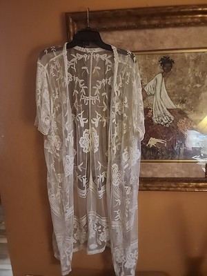 Floral Lace Kimono Cardigan Open Front Cover Up | eBay US