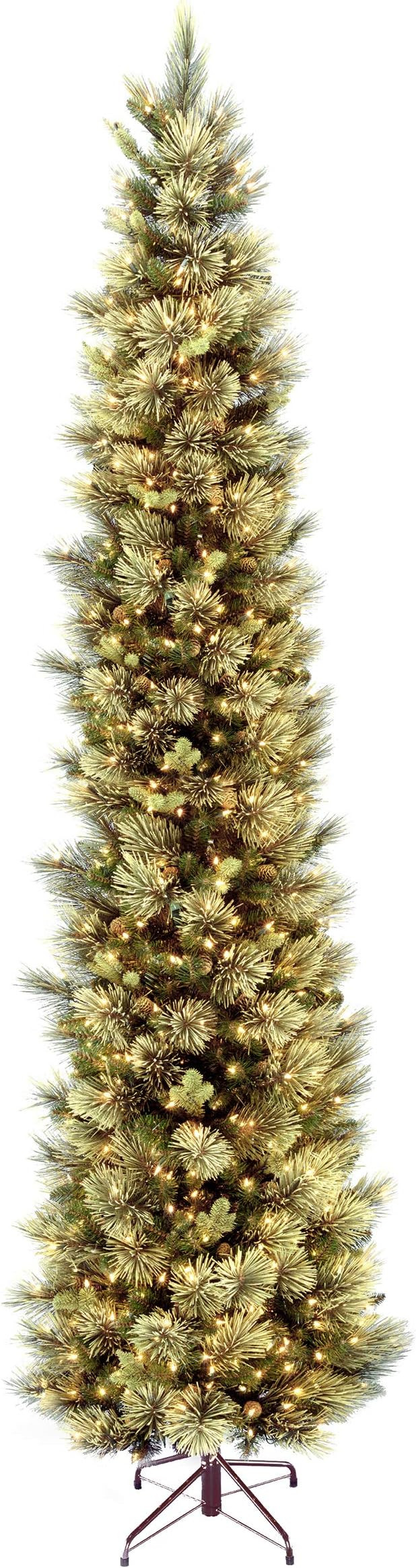 National Tree Company ' Feel Real lit Pencil Slim Artificial Christmas Tree Includes Pre-Strung W... | Amazon (US)