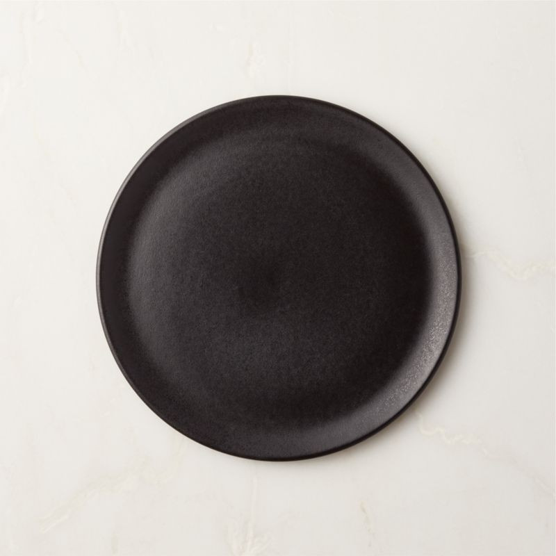 Sculpt Modern Black Salad Plate + Reviews | CB2 | CB2