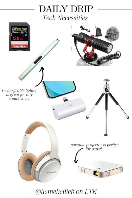 Tech you need for travel | influencer tech must haves | tripod | tech necessities 

#LTKhome #LTKunder100 #LTKtravel