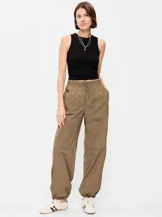 Lightweight Pull-On Poplin Balloon Pants | Old Navy (US)