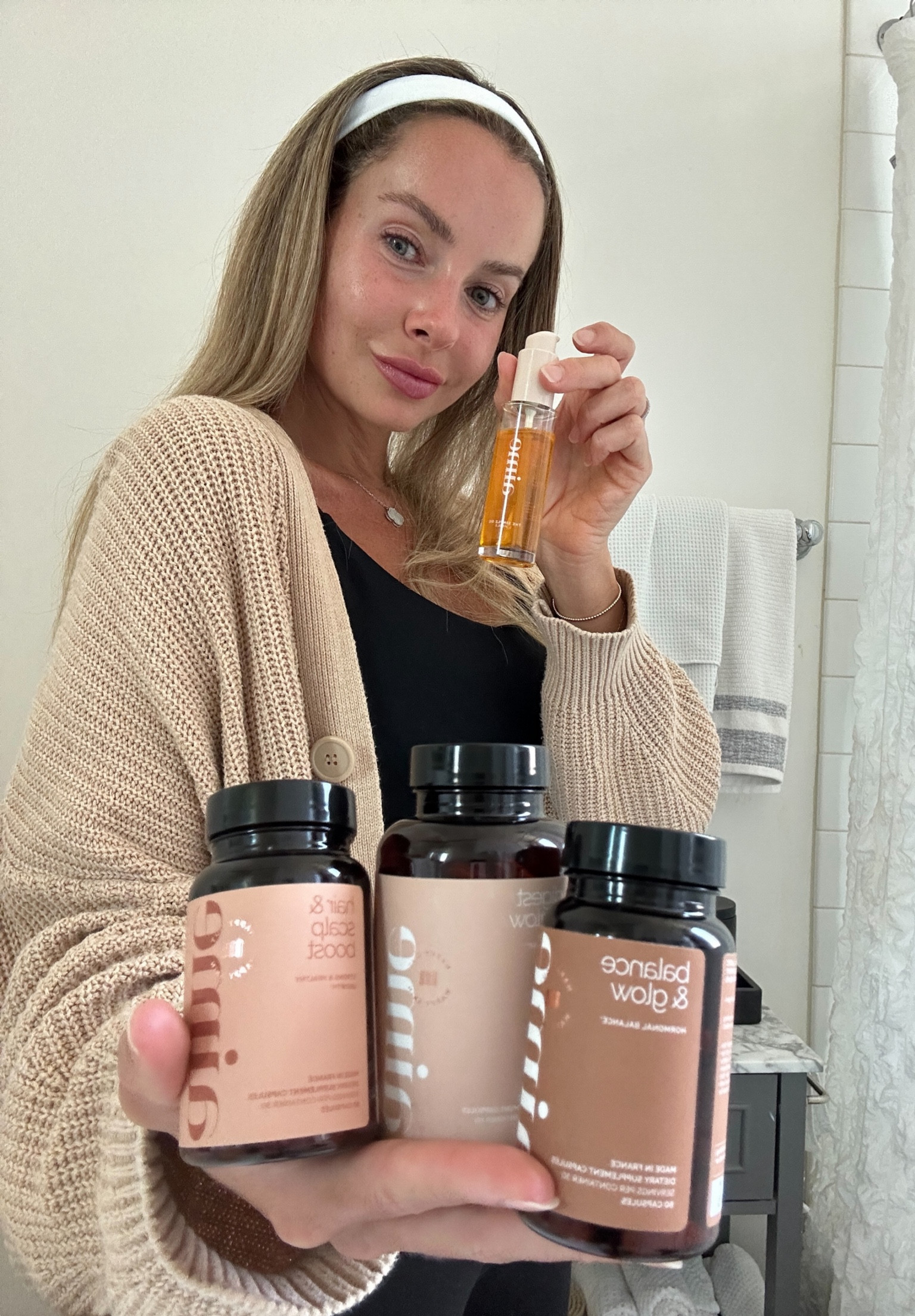 I’ve found the perfect routine for strong, healthy hair and glowing skin - and it’s all about nourishing my body from the inside out with simple yet effective ingredients and products! 

Aime’s formulations of nutricosmetic products have played a huge role in helping to balance my hormones and gut micro-biome after going off hormonal birth control 6 months ago, and are driven by the French “less is more” approach to wellness and beauty, and all of their products are made using the highest quality ingredients and probiotics designed to get to the root of skin issues because healthy skin starts from a happy gut! 

Their line has formulas for every body and every skin concern, and the products that have worked wonders for me are: Balance & Glow (for stress, hormonal disorders, hormonal acne), Hair & Scalp Boost (for hair growth, hair shine, and strength), and Digest & Glow (anti-bloat, improved digestion). At my most recent salon visit, my hair colorist noticed a lot of new hair growth which was music to my ears after experience excessive shedding for months! 

My skin loves the simple routine of a cleanser, moisturizer, serum, and oil (all made with NO perfumes), and I highly recommend trying out the line if like me, you are searching for a holistic and nourishing way to feel like your most radiant self! ✨

#LTKunder50 #LTKFind #LTKbeauty