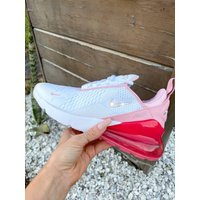 Pink Nike Air Max 270 Sneakers Blinged With Crystals Custom Bling Shoes | Etsy (US)