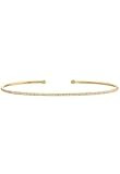Pave diamond cuff bracelet, 14k solid gold, open diamond cuff | Amazon (US)