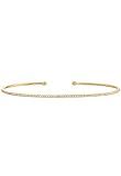 Pave diamond cuff bracelet, 14k solid gold, open diamond cuff | Amazon (US)