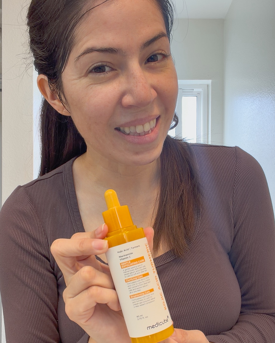 Two new skincare favorites but make sure to start slow. Medicube Peel Shot with Turmeric and Kojic Acid Turmeric Whip Facial Cleanser. I’ve been using both of these for a few weeks now and seriously already feel and see the difference. My skin is smoother and brighter and wish I would’ve taken before pics. 
I will say they are definitely on the stronger side so be mindfu. My husband tried the wash and it irritated his skin so definitely not for newbies. I would try a small amount of each on a small area first and wait to make sure it won’t irritate your skin.
I have eczema and breakout easily but haven’t had any irritation. I did however start off every other day with the cleanser to make sure and one every three days with the shot and have slowly increased from there. And my skin hasn’t felt this smooth since I was in my twenties. 

#skincare #over40skincare

#LTKBeauty #LTKselfcare #LTKSpringSale