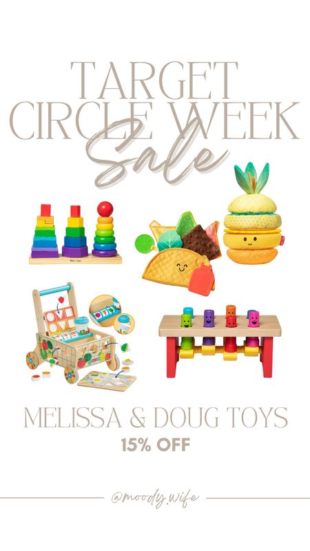 Melissa & Doug products are 15% off during Target Circle Week! 

#LTKkids #LTKsalealert #LTKxTarget