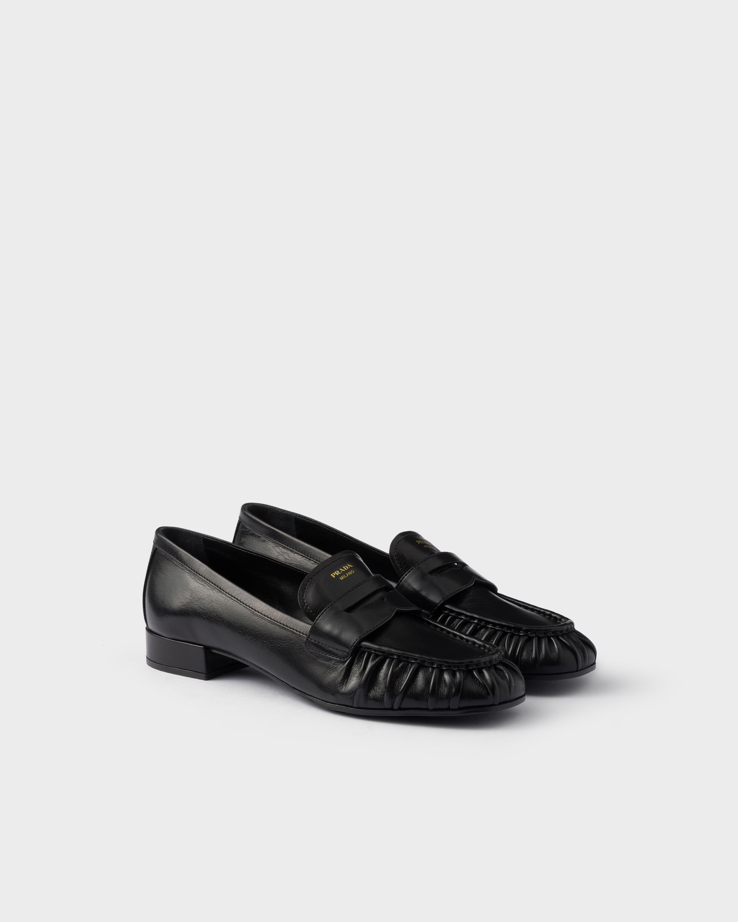 Leather loafers | Prada US