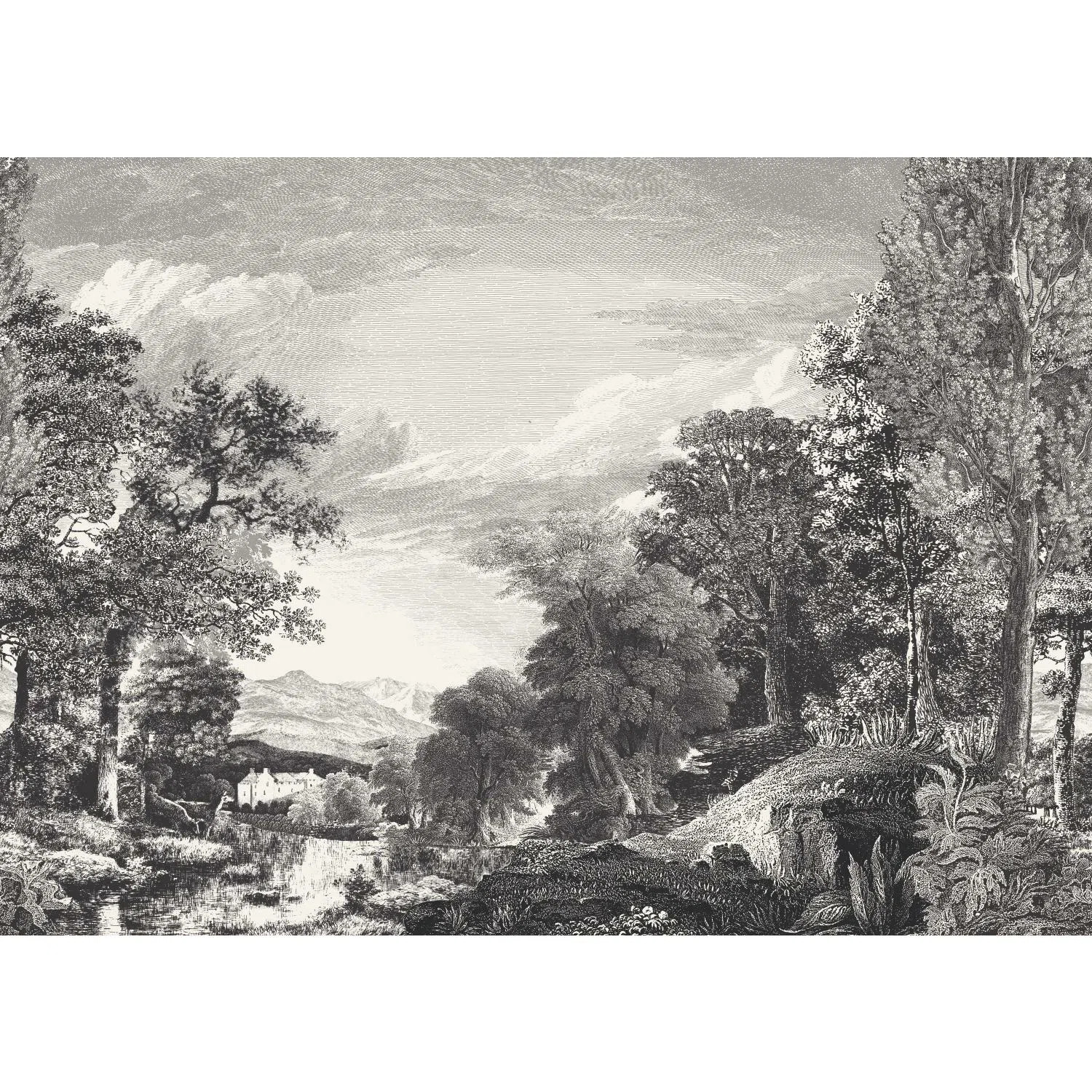 Scenic Floral Wall Mural | Wayfair North America