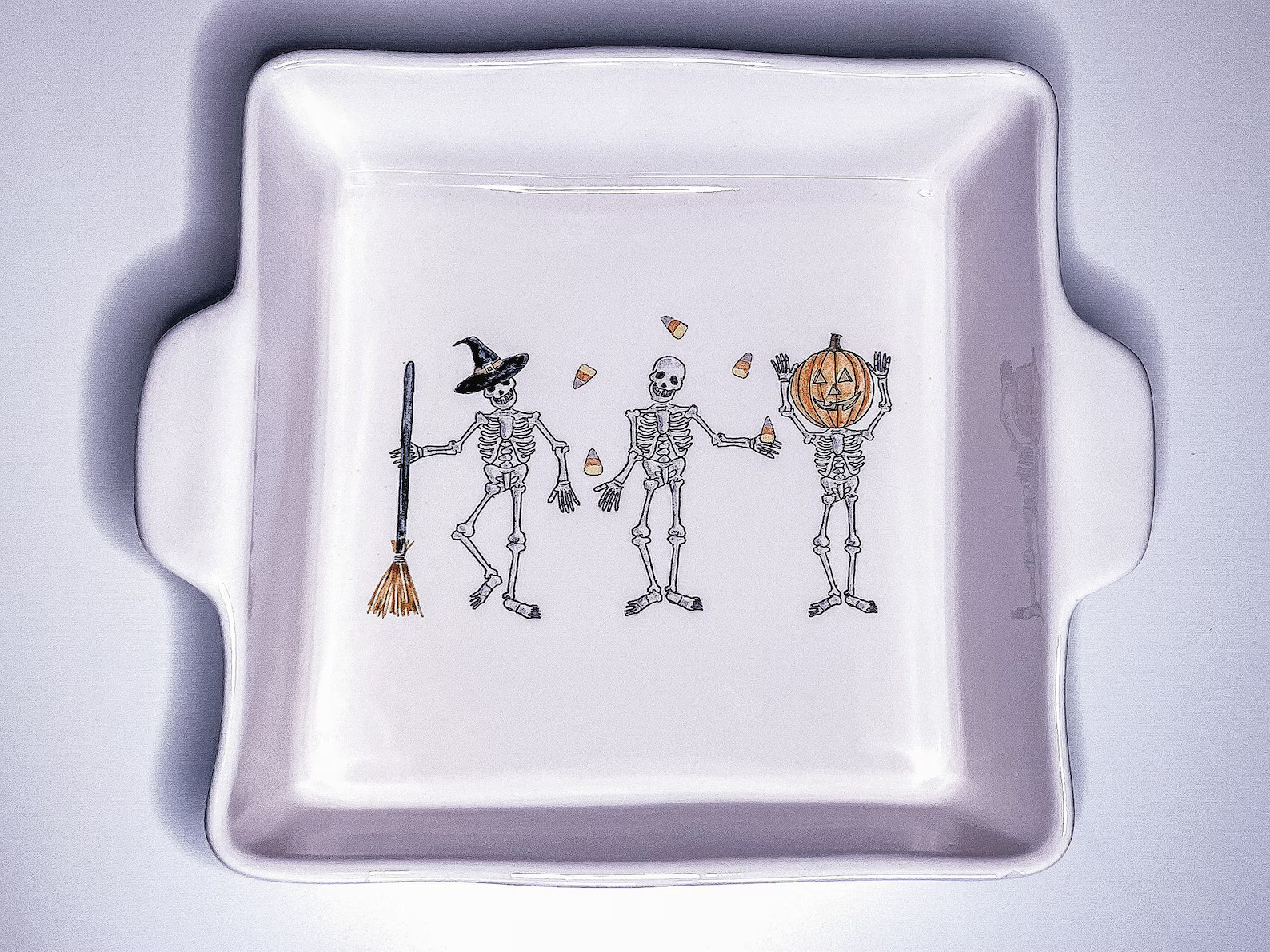Rae Dunn Halloween 8”x8” Ceramic Baking / Casserole Dish - Etsy | Etsy (US)