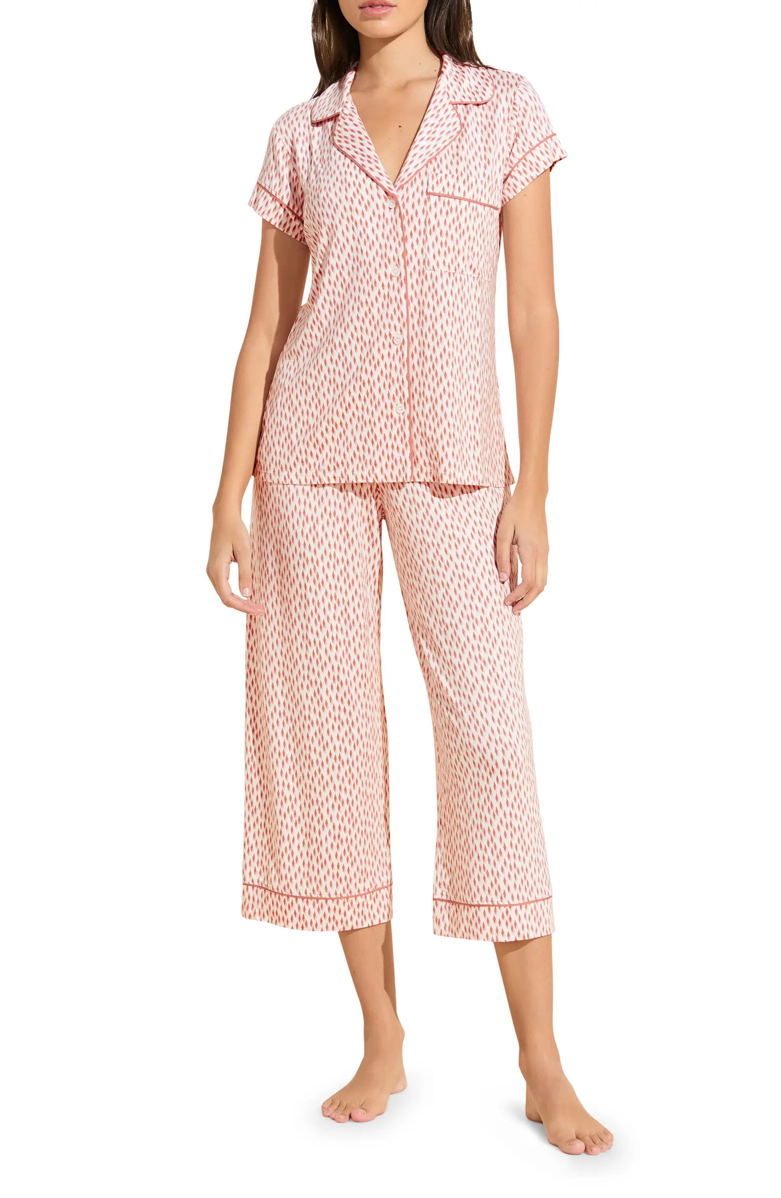 Eberjey Sleep Chic Crop Pajamas | Nordstrom | Nordstrom