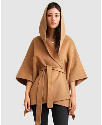 Belle & Bloom Women's Jackson Landing Wool Blend Cape Coat - Macy's | Macy's