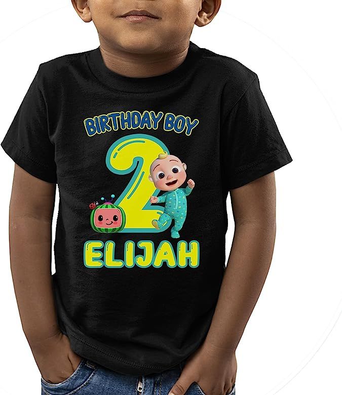 StickyGumDrop Personalized T-Shirts for Educational Little Kid JJ Melon World Theme Birthday | Amazon (US)