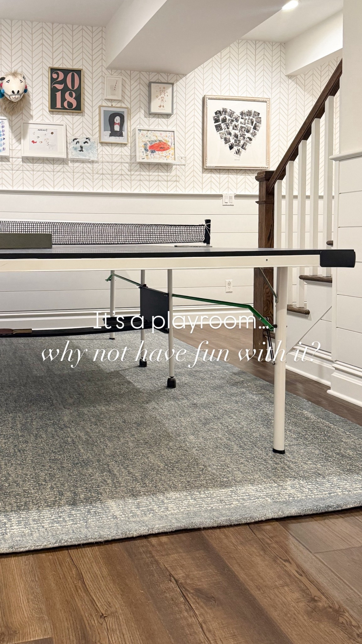 It’s a playroom…. why not have fun with it?! 

We moved our ping pong table down to this corner of the basement full-time and I found the PERFECT rug from Loloi x Joanna Gaines to ground the space (and it’s on sale today for Amazon’s Spring Sale!!) 

Linking everything you see here (wallpaper, art, frames) along with this gorgeous rug and others that are included in the sale! 


#LTKSaleAlert #LTKKids #LTKHome