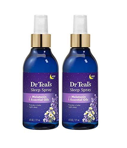 Dr. Teal's Sleep Spray with Melatonin & Essential Oils Gift Set (2 Pack, 6 fl oz ea.) - Nighttime Therapy Formula with Chamomile & Lavender - Ease Sore Muscles While Promoting a Better Nights Sleep | Amazon (US)
