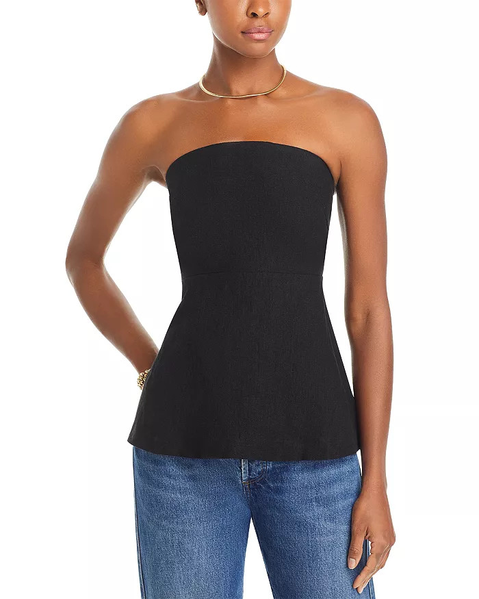 Barbara Smocked Strapless Top | Bloomingdale's (US)