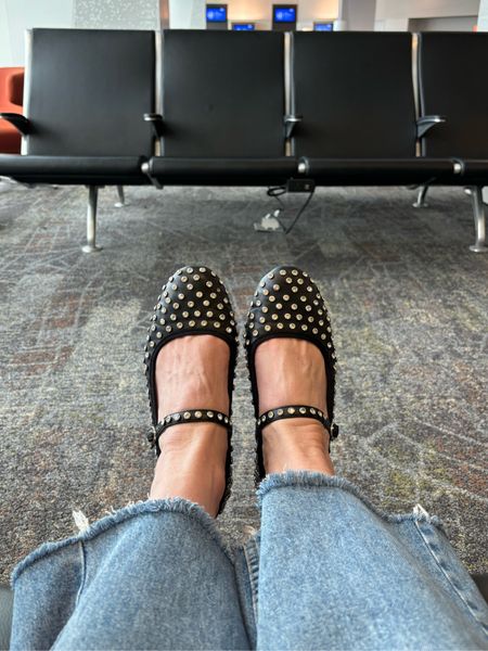 Travel time! Studded shoes. Mary Jane’s. Steve Madden. Cute shoes. Flats. . 

#LTKfindsunder100 #LTKshoecrush
