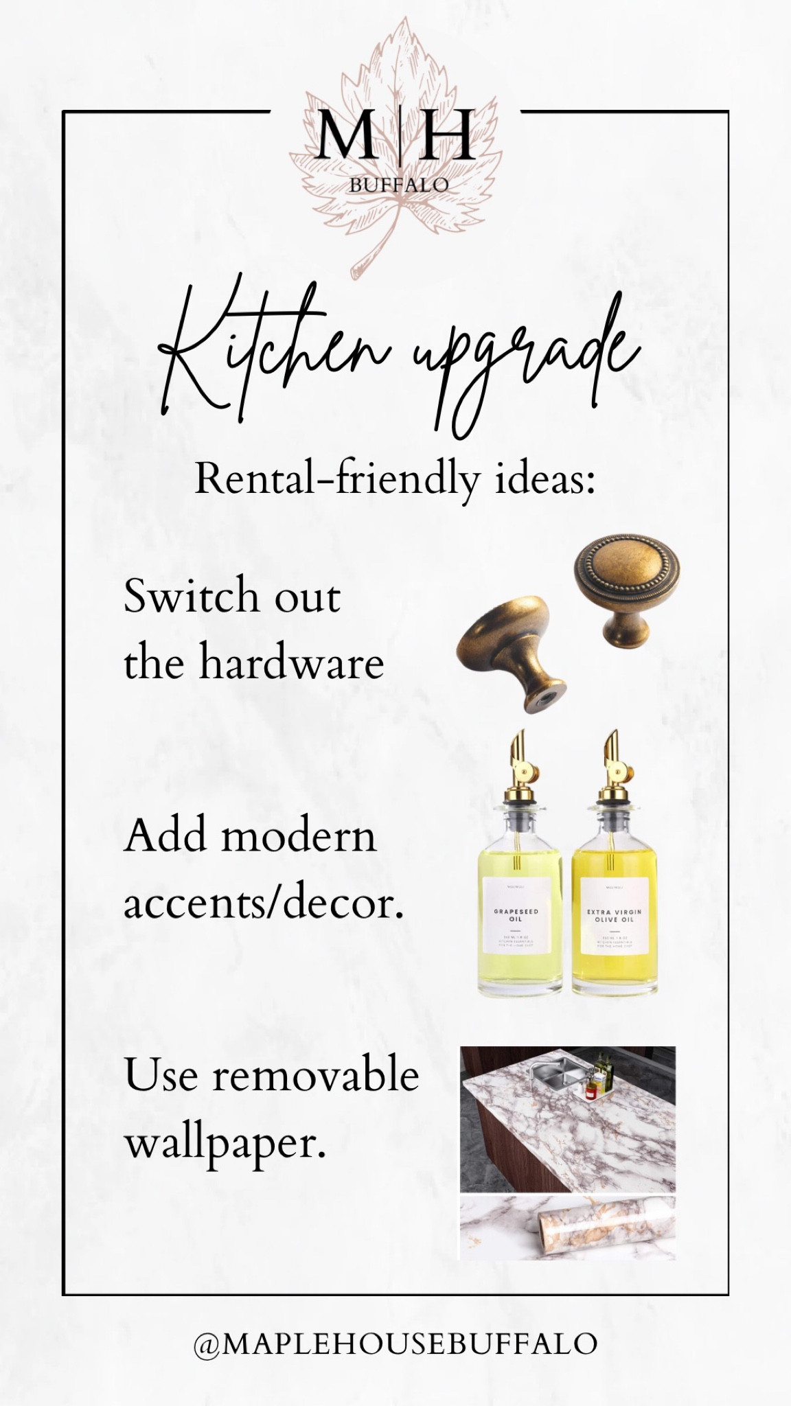 Kitchen upgrade ideas - also perfect for a rental!

#LTKFind #LTKhome #LTKstyletip