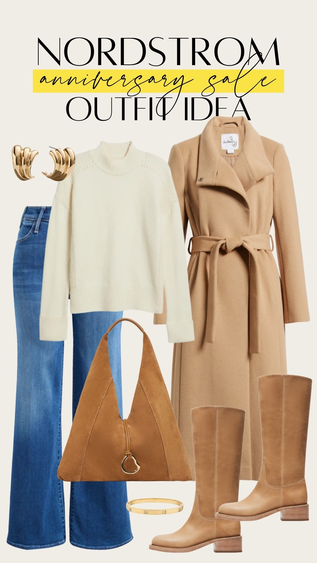 Top 5 Must Have items from the Nordstrom Anniversary Sale

Sam Edelman camel wool coat. Cream Treasure & Bond mock neck sweater. MOTHER denim jean. Riding boot. NSALE.

#LTKOver40 #LTKStyleTip #LTKSaleAlert