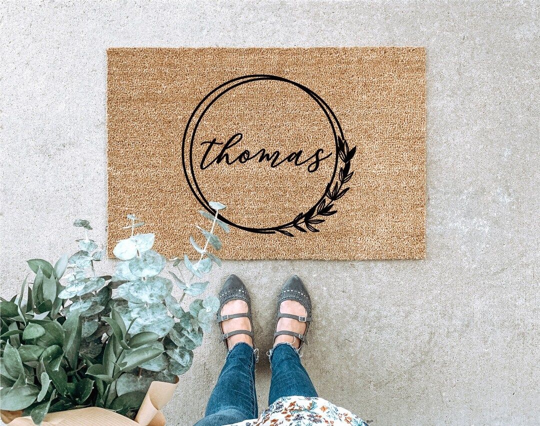 Custom Doormat, Last Name Doormat, Housewarming Gift, Wedding Gift, Gift for couple, Anniversary ... | Etsy (US)