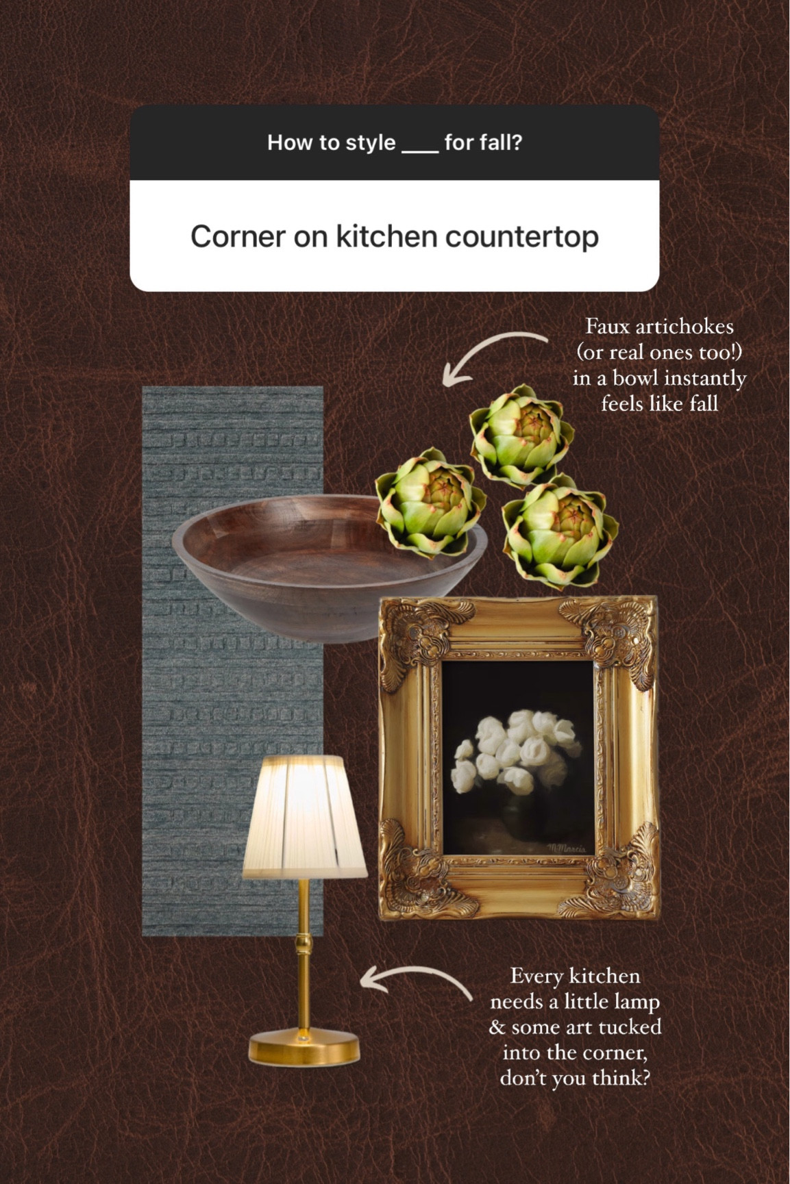 Sharing how to style a corner of the kitchen counter for fall!

#LTKStyleTip #LTKSeasonal #LTKHome