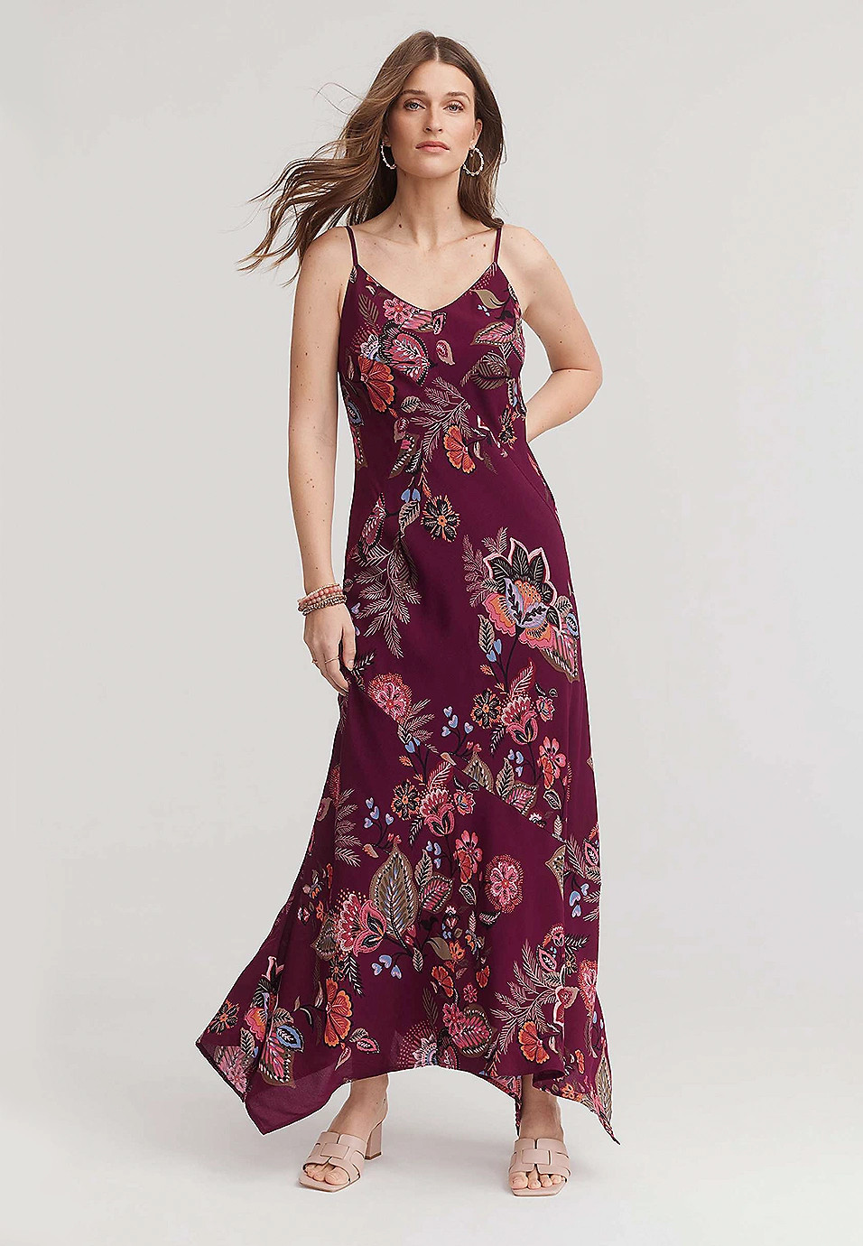 Bare Floral Slip Maxi Dress | Maurices